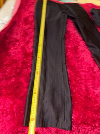 Completo abito pinstripe nero taglia 48