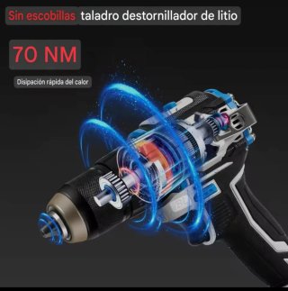Taladro Atornillador Inalámbrico (2 Baterías)