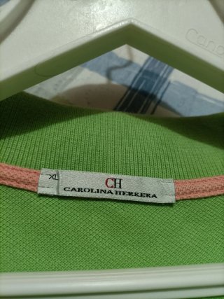 Polo Carolina Herrera Verde Talla XL