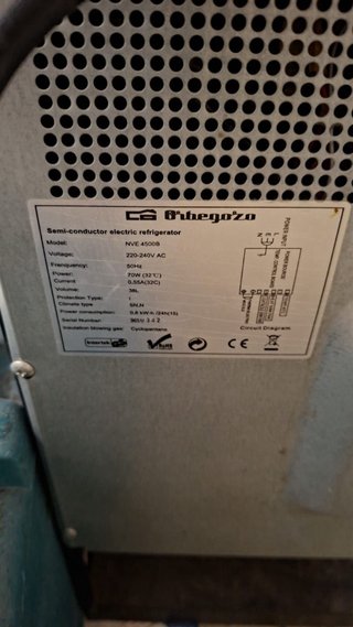 Nevera Orbegozo NVE 4500B de 38L