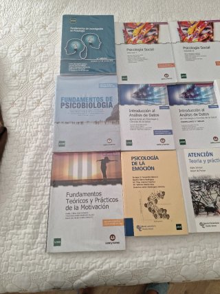 Lote libros 1 psicologia uned