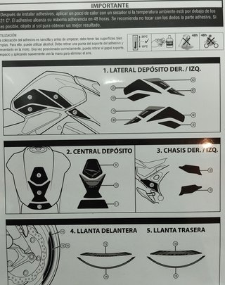 Colín y pegatinas Hornet 750