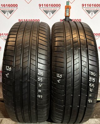 215 55 16 H BRIDGESTONE RUEDA AL 90% VIDA UTIL