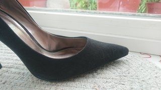 NUEVOS Zapatos estilete de tacón fino negros