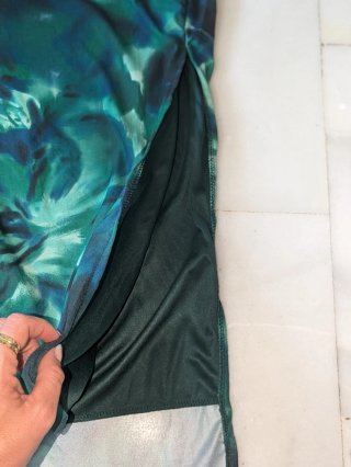 Vestido largo estampado sin estrenar