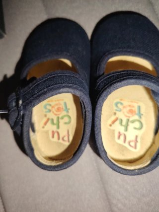 Zapatos de bebé azul marino 19
