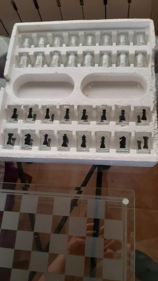Juego de Chupitos Ajedrez Cristal