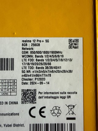 realme 12 Pro+ 5G 256GB Blu/Oro