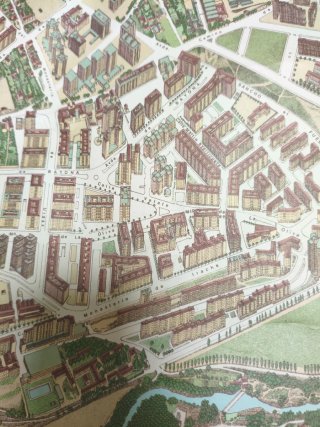 Mapa Plano Ciudad Pamplona 1976