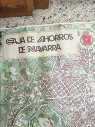 Mapa Plano Ciudad Pamplona 1976