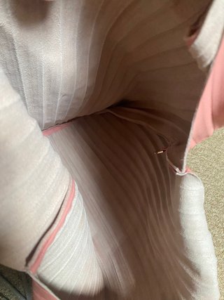 Bolso piel plisado Anita Bilardi rosa