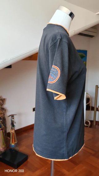 T-shirt uomo nera con stampa