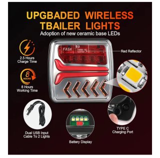 Luces LED Inalámbricas para Remolque