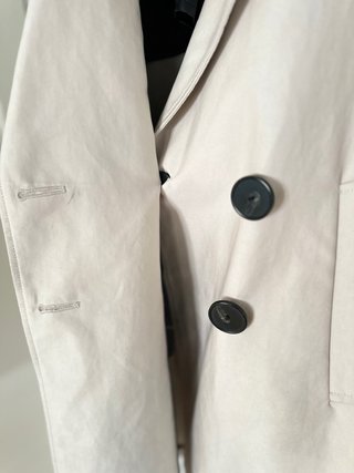 Gabardina oversize Mango Talla S Beige