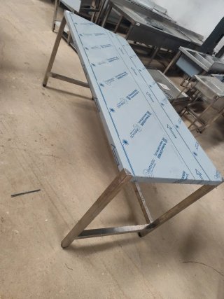 MESA ACERO INOXIDABLE 190X70X85 MIRA MI PERFIL
