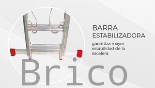 Escalera Aluminio 2x13 - 3,5+3,5 M - 66x25mm