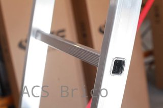 Escalera Aluminio 3x9 - 2,5+2,5+2,5 M - 66x25mm