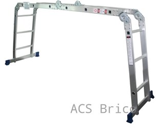 Escalera Multisusos Aluminio Profesional 4x3 Peldaños - 10085