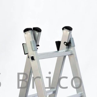 Escalera Aluminio 3x10 - 2,88+2,88+2,88 M - 67-73-67x25mm