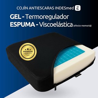 Cojín Antiescaras de Gel y Viscoelástica Premium