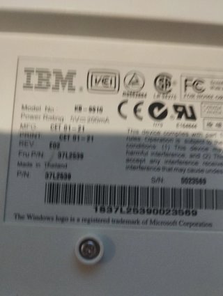 Teclado IBM Beige Retro mid kb9910