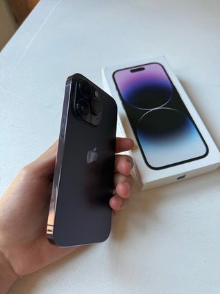 Iphone 14 pro morado impecable