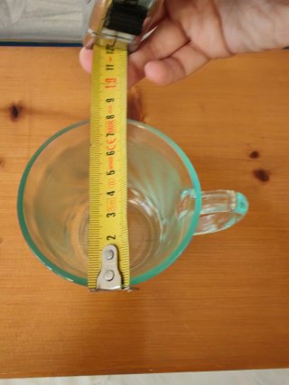 6 Tazze vetro opaco