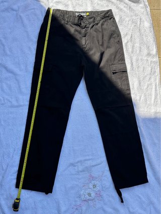 IUTER Pantalone Cargo Tecnico Nero Taglia 32
