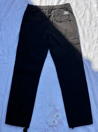 IUTER Pantalone Cargo Tecnico Nero Taglia 32