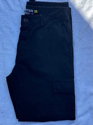 IUTER Pantalone Cargo Tecnico Nero Taglia 32