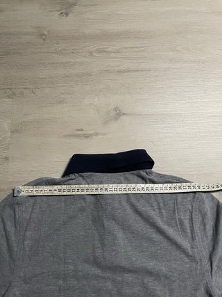 Tommy Hilfiger Polo S Grigio/Blu Custom Fit