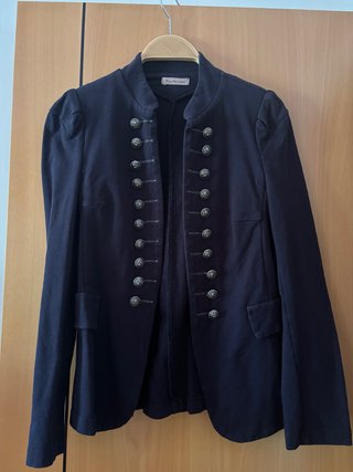 Chaqueta militar azul
