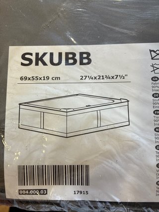 Bolsa de almacenaje SKUBB IKEA gris