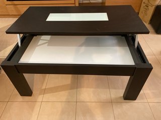 Mesa de centro madera y cristal
