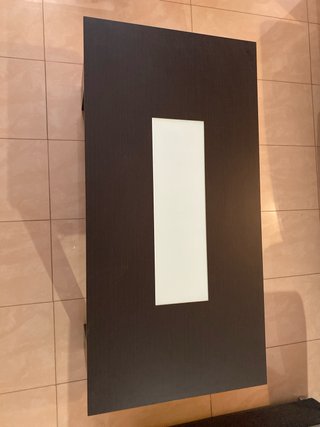 Mesa de centro madera y cristal