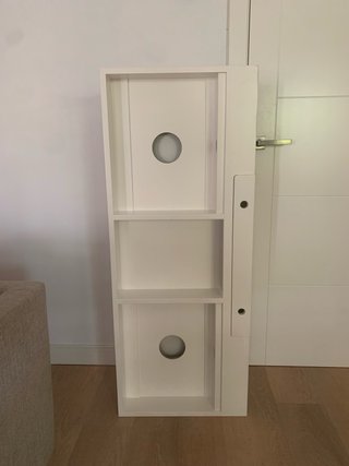 Mueble DJ artesanal para platos y mesa de mezclas