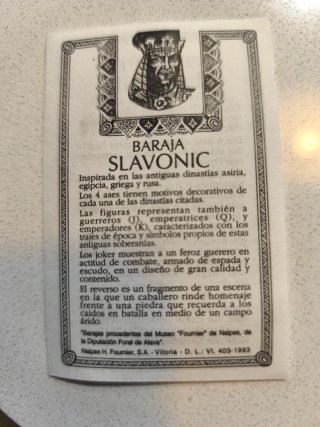 Estuche 2 barajas Slavonic Fournier