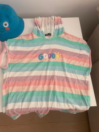 Poncho y gorro infantil talla 9-10