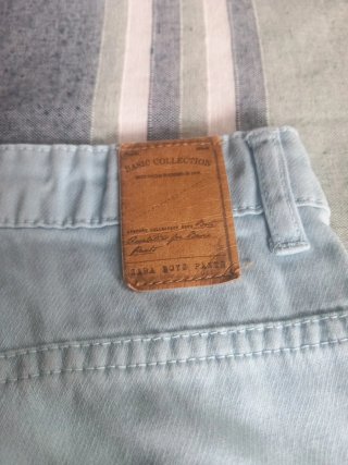 Pantalón corto Zara Talla S Azul Claro
