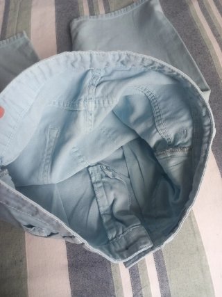Pantalón corto Zara Talla S Azul Claro