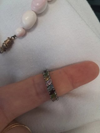 Anillo Luxenter Plata Piedras Naturales Multicolor
