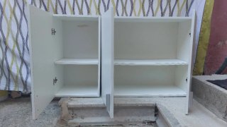 Mueble de cocina blanco altos