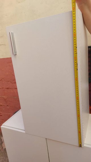 Mueble de cocina blanco altos
