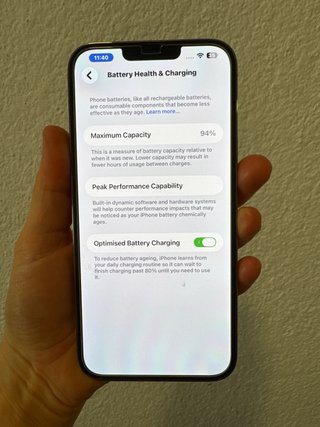 iPhone 13 Pro Max 256GB Oro, batteria 94%