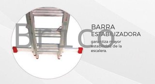 Escalera Aluminio 3x7 - 2+2+2 M - 66x25mm