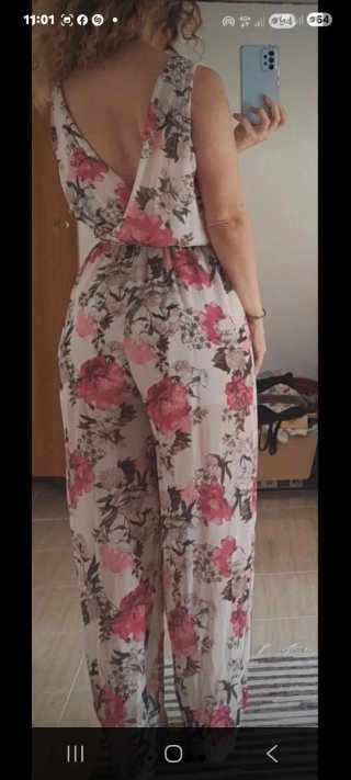 Mono largo seda boho chic floral