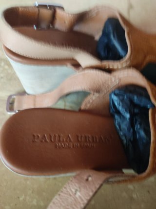 Sandalias de plataforma marrones