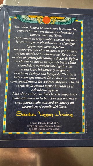 Tarot Dioses Egipcios con Libro EDAF