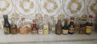 Collezione Miniature Bottiglie Vuote