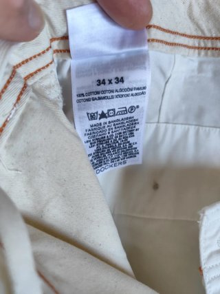 Pantalón Cargo Dockers Talla 44 Blanco hueso